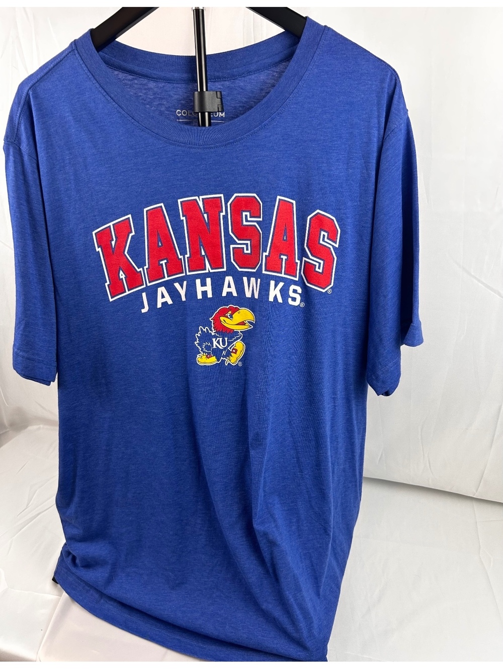 Colosseum Men's XXL Kansas Jayhawks Blue Cotton Blend T-Shirt